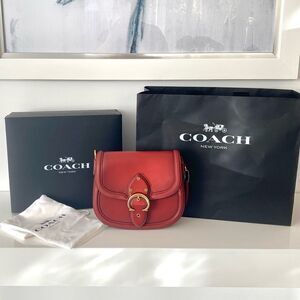 Coach Beat Saddle Bag Red Sand